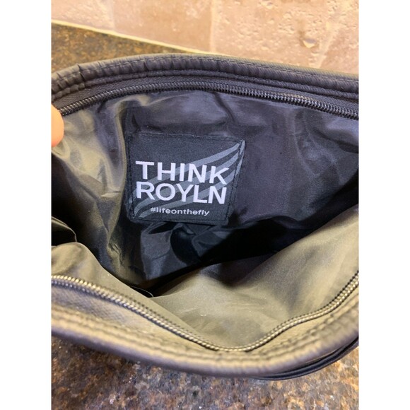 Think Royln The Mercer Crossbody Bag Black Quilted Camo NWOT - Picture 8 of 11